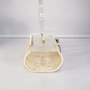 Charles Kahn 1950s Lucite Vinyl Purse